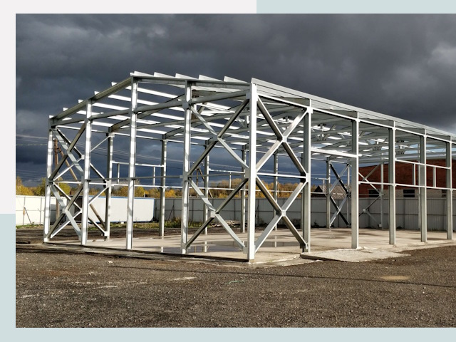 Двускатные ангары в Мелеуз от 614 руб. за квадрат