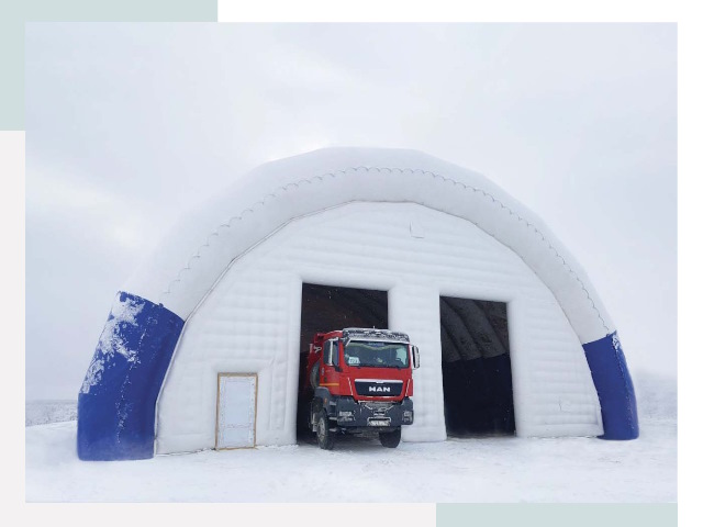 Мобильные ангары в Мелеузе