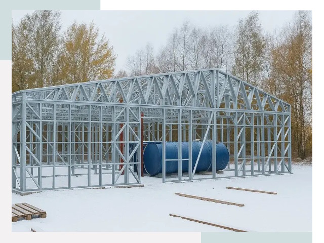 Металлические ангары в Мелеузе