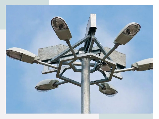 Монтаж осветительных мачт в Мелеузе