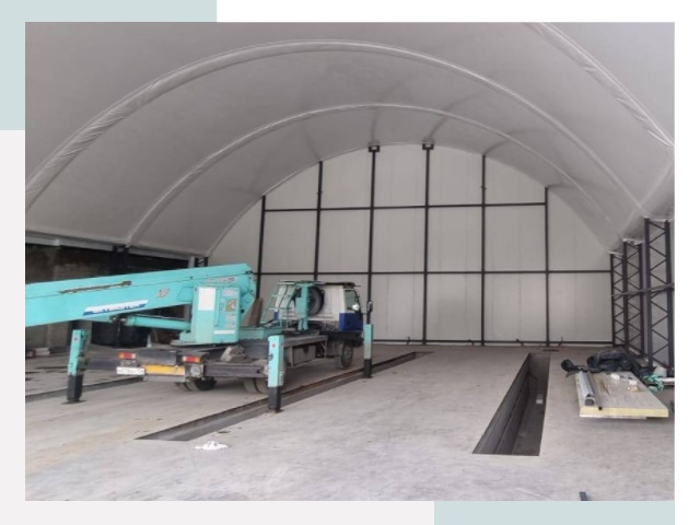 Внутреннее оснащение ангаров в Мелеузе