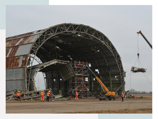 Демонтаж ангаров в Мелеузе